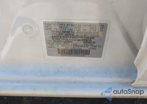 2016 Nissan Versa 1.6 S+ from USA, damaged, VIN 3N1CN7AP1GL816606